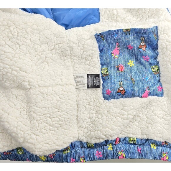 2022 Members Only X Nickelodeon Spongebob Womens XL Jacket Good Cond. *See Desc* - Picture 6 of 8